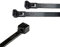 Releasable Reusable Cable Ties Black Strong Nylon Premium Cable Ties (50, 4.8mm x 370mm)