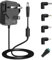 9V 1.5A Power Supply Cord, 100V - 240Vac to DC 9Volts Power Adapter UK Plug Transformer, fit for 9Vdc 1500mA 1000mA 900mA 850mA 800mA 700mA 600mA 500mA Electronics.