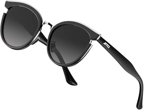 ATTCL Modern Sonnenbrillen Polarisierte Sonnenbrille Damen UV-Schutz Fahrerbrille 5022 Black-ALL