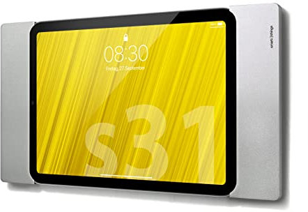 Smart things s31 s sDock Fix mini A8 Silber - Abschließbare Wandhalterung und Ladestation zur dauerhaften Installation für Apple iPad mini 6 (2021)
