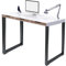 Homtone 2er-Set Schwerlast Metall Tischbeine, Industrielle Stahl Bankbeine Tischfüße für DIY Couchtisch, Sitzbank, Esstisch, Schreibtisch, Schwarz (H71xW45cm-Square)