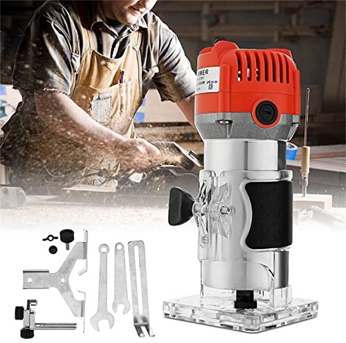 Fresadora de bordes con una mano, fresadora de cantos de madera, fresadora multifunción, fresadora de metal duro, fresa de 6,35 mm, juego de cortadores eléctricos para carpintería