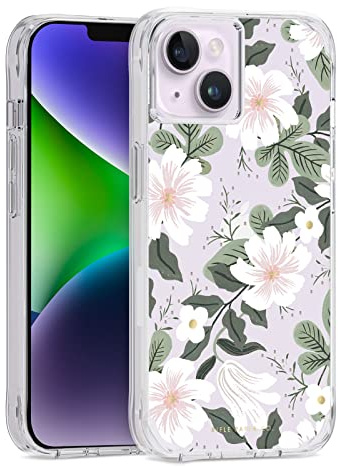 Case-Mate Rifle Paper Co. – Schlankes Design Schutzhülle für iPhone 14 Plus mit 3,0 m Fallschutz – Goldfolie Akzente – Weide