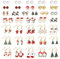 Milacolato 36 Paare Ohrringe Weihnachten Damen Christmas Ohrringe Set Weihnachtsohrringe Damen Ohrringe Für Frauen Mädchen Urlaub Ohrringe Hängend Ohrringe Nette Weihnachtsfeier Schmuck