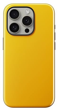 NOMAD Sport Case for iPhone 15 Pro Case Lightweight Slim 6ft Drop Protect Bumper Phone Case, Compatible with MagSafe & Wireless Charging - Yellow