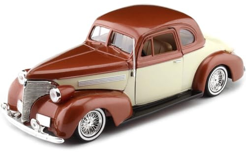 Passend für Chevrolet Coupe Lowrider Custom Braun/Beige 1:24 Motor MAX 79028