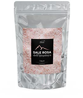 Bembo – Sale Rosa dell’Himalaya Fine - 1000 g - Povero Di Sodio, Ricco Di Oligoelementi, Senza Conservanti, Coloranti Anti Impaccanti - Fine