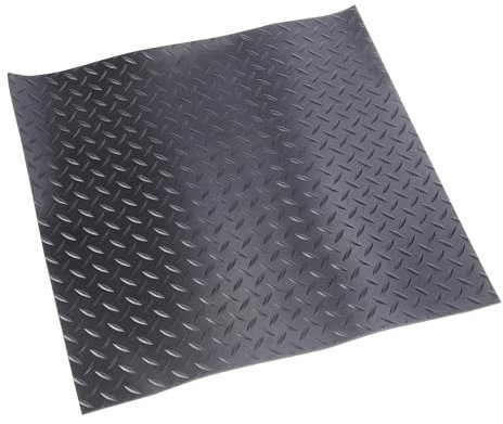 PATIKIL Tapete Amortiguador de Golpes Almohadillas de Goma Antivibración 20 X 20 X 0.2 para Garajes Havc Lavadoras Secadoras Pisos de Garaje Coches Negro