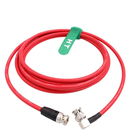 HangTon Câble Vidéo Coaxial 12G 4K Sdi Bnc À Bnc Canare Lv - 61S 75 ohm Pour Moniteur D'Appareil Photo Flex Shield 80cm