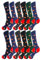various Calcetines Hombre Estanpados Divertidos y Casuales de Algodón con diversos Diseños España a la moda para Hombre 12 Pares Talla 40-46
