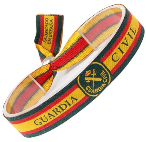 GOS Best Supplies Pulsera De Tela Guardia Civil España Para Hombre Mujer Unisex Española Diseño con Escudo y Bandera