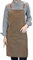 Qukaim Arbeitsschürze aus Segeltuch, wasserdicht, verstellbarer Riemen, stilvoll, bequem, Kochschürze für Kaffee, Nagel-Backgeschäft, heller Kaffee, mehrfarbig, 60_x_180_cm
