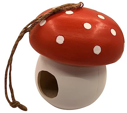 Sosoport 2stücke Mushroom Shaped Outdoor Bird Feeder Robuster Futterspender Aus Resin Für Wildvögel Einfach Zu Reinigen Für Garten Und Balkon Wetterfest Und Langlebig