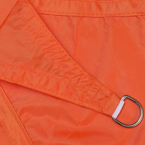 ENEN Voile d'Ombrage Imperméable Carré, Toile Ombrage Exterieur Toile Pergola Protection des Rayons UV, Toile Ombrage en Tissu Oxford pour Plein Air, Jardin & Terrasse (4X4m,Orange)
