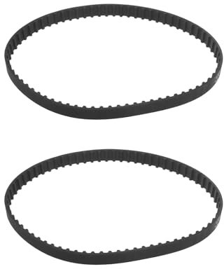 VGOL 2 Stück 140XL 037 Zahnriemen 70 Zähne 10 Mm Breite Gummi-Zahnriemen Industrieller Zahnantriebsriemen 355 Mm Mechanischer Ersatzriemen Schwarz