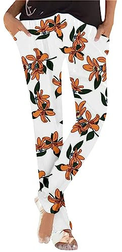 Sporthose Damen Kurz Locker Pants Lederhosen Damen Sporthose 3/4 3 4 Hose Damen Cargohose Damen Baggy 7/8 Radlerhose Damen Lang Winter Fahrradunterhose Damen Gepolstert Leinenhose Damen Sommer