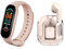 EKO ! Pack Sport – Bracelet Connecté Life avec Suivi Santé et Écouteurs Bluetooth TWS Imagine – Compatible iOS/Android, Bluetooth 5.3, IP67 (Rose)