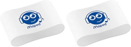 Maped M112911 - Radierer Essentials, Soft Design, PVC-frei, mini, Smiley-Motive, 1 Stück (Packung mit 2)