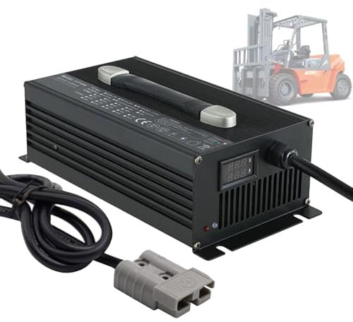 WJIANY Chargeur de Batterie au Plomb 36 V 30 A pour Chariot Élévateur avec Prise Anderson 50 A/120 A/175 A/350 A avec Affichage LCD Charge de Maintien,120a
