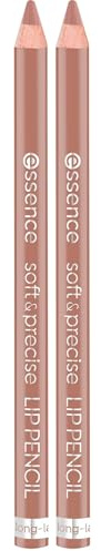 essence cosmetics soft & precise LIP PENCIL 402 Honey-stly (Packung mit 2)