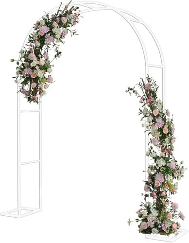 WCQSYY 1.40/2.30M Haut Arche De Jardin Arceau À Rosiers Treillis pour Plantes Grimpantes Arche De Mariage Extérieur 1.20M 1.40M 3.0M 3.50M Largeur,Vert,W1.2M*H2.2M