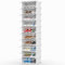 HOMIDEC Scarpiera, 10 Ripiani Scarpiera Archiviazione Tridimensionale, Può Contenere 20 Paia di Scarpe, Plastica Scarpiera di Scarpe per Ingresso, Camera da Letto e Corridoio, Trasparente