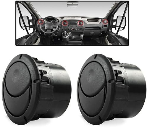 INLY 2x Lüftungsgitter Luftdüse Lüftung Reparatur Innenraum Lüftungsschlitz Heizung Luftdüse Gebläse Gitter kompatibel mit Master Movano Duster Logan Sandero 8200212480 6001547587