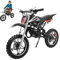 OUBUBY 49ccm Dirt Bike Dirtbike CrossBike Kinder Enduro DirtBike pocket 49cc 2 Takt Pitbike PocketBike Motocross Motorrad 10 Zoll Luftreifen Moto Cross für Kinder von 6-17 Jahrenb (Schwarz, 10 Zoll)