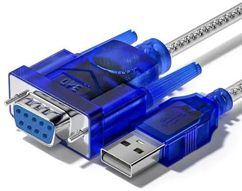 Hanprmeee USB to RS-232 DB9 Female Serial Adapter Cable, USB 2.0 Male to RS232 Female DB9(9-pin) Serial Converter Cable (1.8M) (1.8M)
