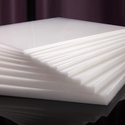COYOUCO Feuilles en Plastique en Nylon, Plaque en Nylon Haute Résistance 1-20 Mm, Panneau en Polyamide pour Applications Industrielles Et Bricolage,200 * 300 * 2mm