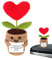 Planta de Ganchillo - Plantas en Maceta s,Muñecas Coleccionables Decoración para Escritorio Hogar Oficina Y Coche Regalo para Mujeres Compañeros Profesores Y