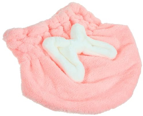 NOLITOY Saugfähige Haartrocknungshaube aus Leichtem Microfleece für Damen Schnelltrocknend Kompaktes Reisehandtuch Haarschonend mit Praktischem Verschluss