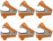 Clipco Orange Staplerentferner - Modern - 6er Pack