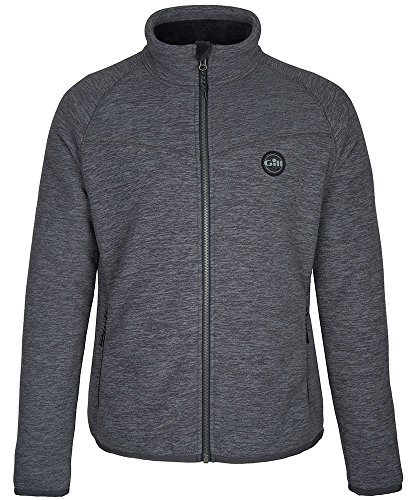 Gill Hombre Polar Warm Fleece Coat Chaqueta Coat Graphite - Ligero. Transpirable - Cremallera Frontal con protección contra tormentas Interna