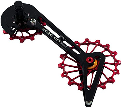 KCNC Jockey Wheel System für Shimano 10/11-fach 14/16 Zähne SUS Bearing rot