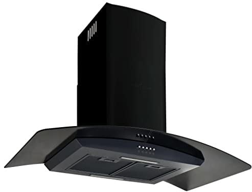 vidaXL Campana Extractora Pared 90 cm Negro Electrodoméstico Ventilador Cocina
