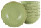 CreaTable 16,5 cm, Green, 22054, Serie Nature Collection, 6-teiliges Geschirrset, Mehrzweckschale aus Steinzeug, spülmaschinen-und mikrowellengeeignet, Qualitätsproduktion
