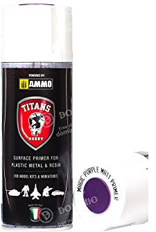 Ammo of Mig Jimenez Farben Primer Oberflächen Grundierung Spraydose 400ml (100ml=€3,75) (magisches Lila Matte Grundierung)