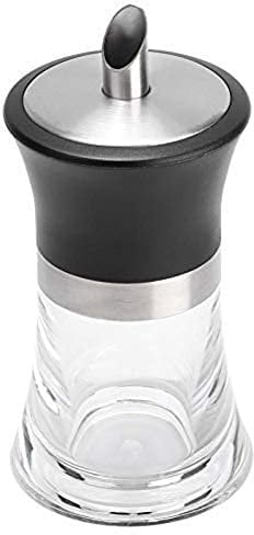 Jeffergarden Zuckerdose Sugar Shaker Sugar Zuckerstreuer Haushalts Acryl Glas Zuckerspender Zucker 304 Edelstahl Rand Kaffee Sugar Shaker Sugar Bowl Küchenutensilien Zubehör(100 ml)