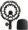 Youshares Blue Yeti Shock Mount with Foam Windscreen, Alloy Shockmount Reduces Vibration, Compatible for Yeti Microphones
