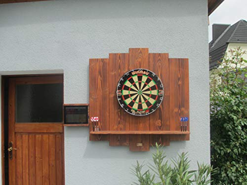 WDS Darts Sports Outdoor - Wooden Dartboard Surround (Dart-Wandschutz, Auffangring, Dart-Ring) (Universell: Tablets AB 10 Zoll)