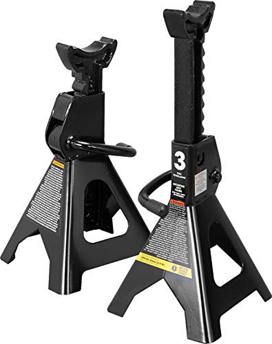 Torin AT43202B Wagenheberständer, Stahl, 3 Tonnen (2,7 kg) Tragkraft, Schwarz, 1 Paar