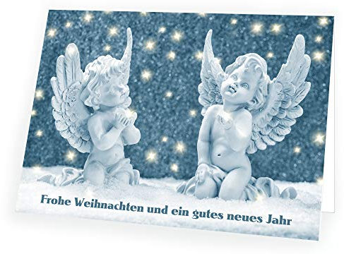 Seelenzauber Weihnachtskarte Frohe Engel mit passendem Umschlag 1x Karte 1x Umschlag