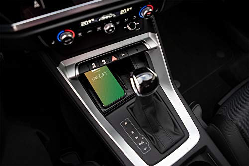 INBAY 10W Handyhalterung Auto Ablagefach Induktiv/Kabellos passend für Audi Q3/Q3 Sportback (F3) - Autohalterung Zubehör Innenraum - Qi