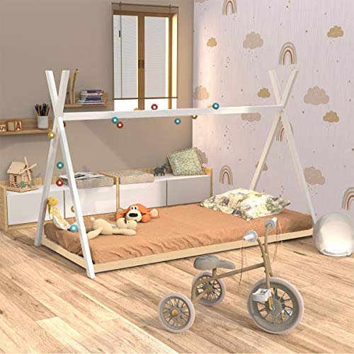 WEBER INDUSTRIES Sioux Hochbett, Holz, Weiß, 1 Person