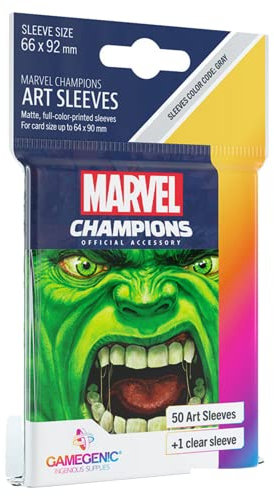Gamegenic, Marvel Champions Sleeves - Hulk, Sleeve Color Code: Gray