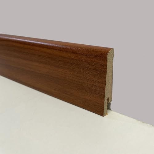 €1,69 - BATTISCOPA ZOCCOLINO in FIBRA DI LEGNO 60x15 Vari decori, Parquet, Laminati, SPC, LVT DOUSSIE-MOGANO