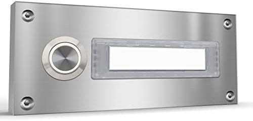 Aufputz Türklingel Edelstahl Aufputzklingel Mehrfamilien Klingeltableau Mehrfamilienhaus (1 Familie)