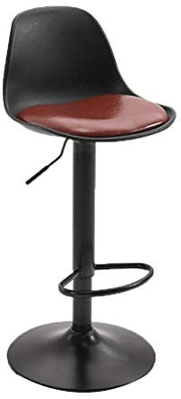 Taburete de bar alto, taburete giratorio de cocina para desayuno se puede elevar y bajar 60-80 cm, selección multicolor (color: E, tamaño: una pieza), tamaño: dos piezas, color: E
