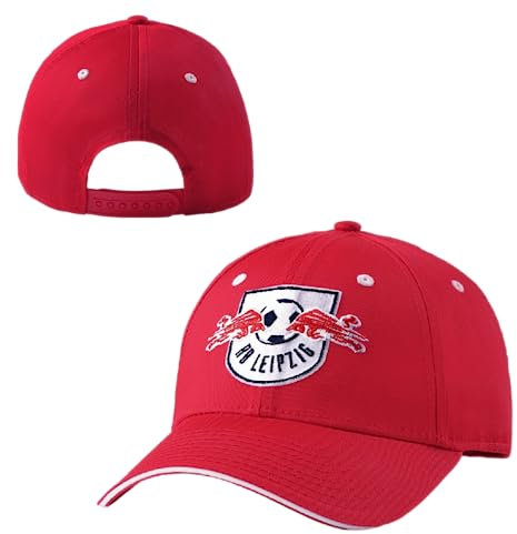 RB Leipzig Kinder Club Cap Rot mit weißem Frontpanel Basecap Kids Schildmütze Kappe RBL - Plus Lesezeichen Wir lieben Fußball